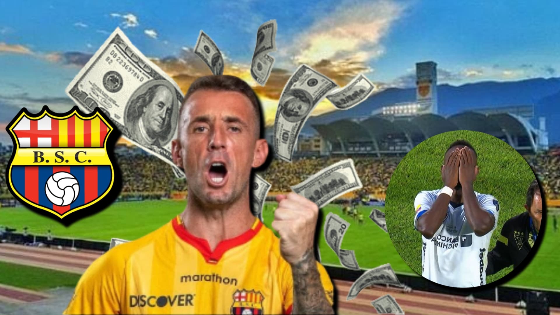 Ni porque LDU jugó la Recopa iguala a BSC, la fortuna que ganaría el ídolo por la Noche Amarilla