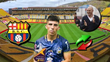 Oyola jugaría en Barcelona SC, y el jugador que lo reemplazaría en Delfín SC