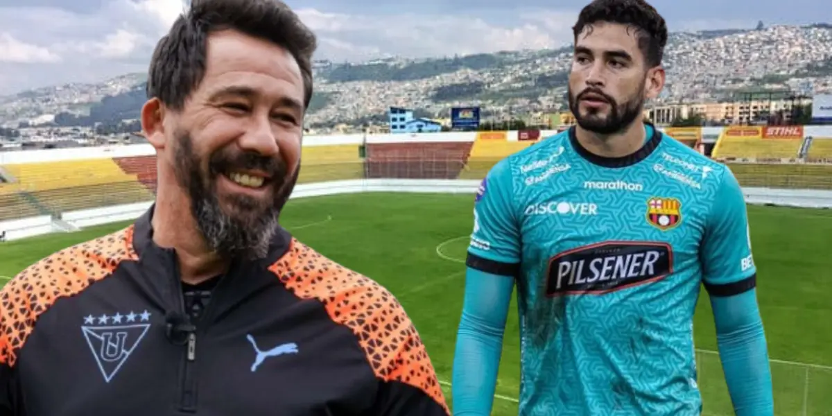 Pablo Sánchez y Víctor Mendoza (Foto tomada de: Aucas/Víctor Mendoza/API)