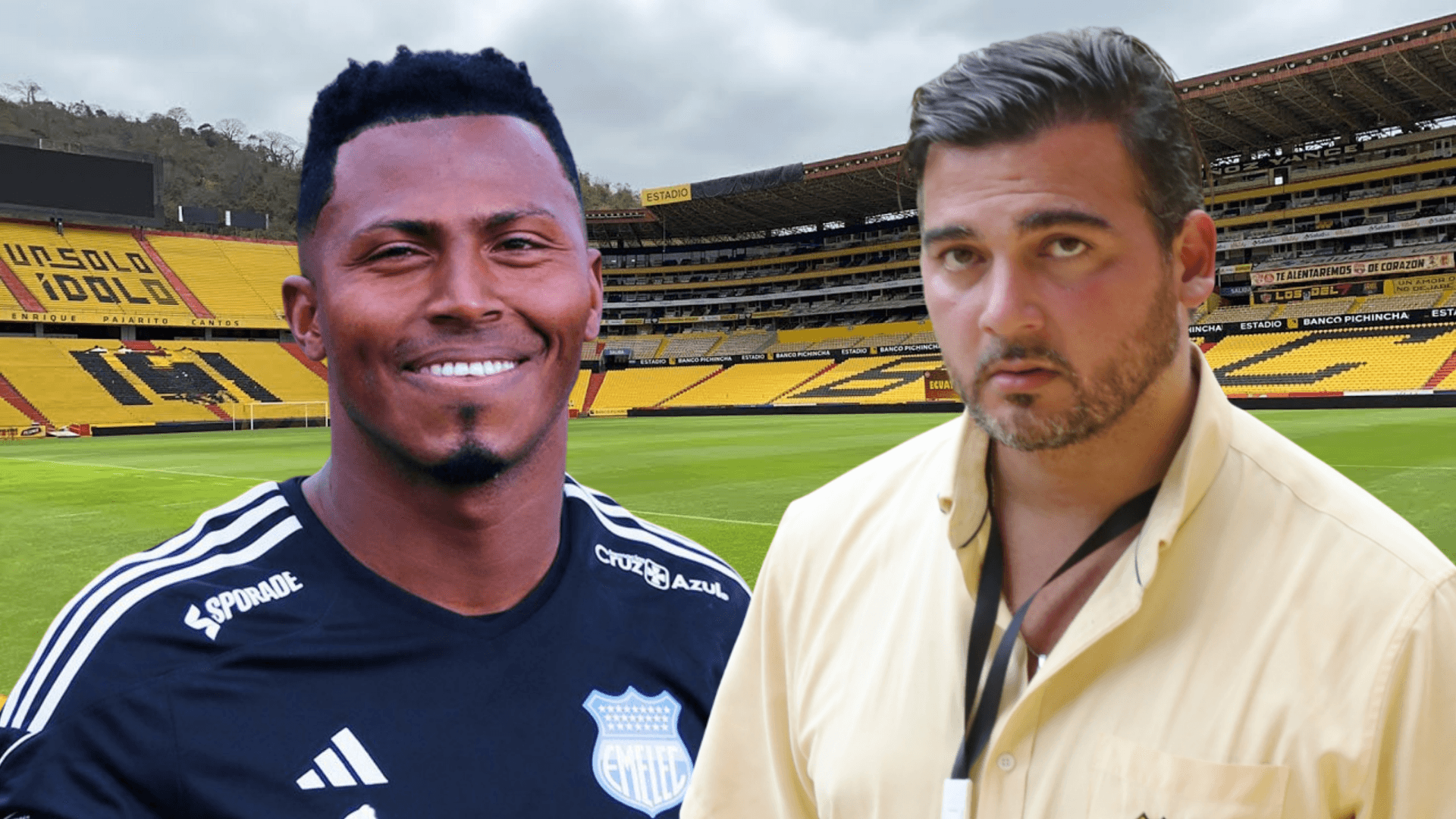 Pedro Ortiz y Antonio Álvarez (Foto tomada de: Barcelona SC/Emelec/API)