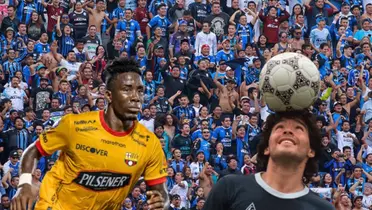 Preciado y Maradona / Foto de: Un Solo Ídolo