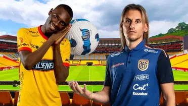 Sebastián Beccacece y Janner Corozo (Foto tomada de: Barcelona SC/Janner Corozo/La Tri)