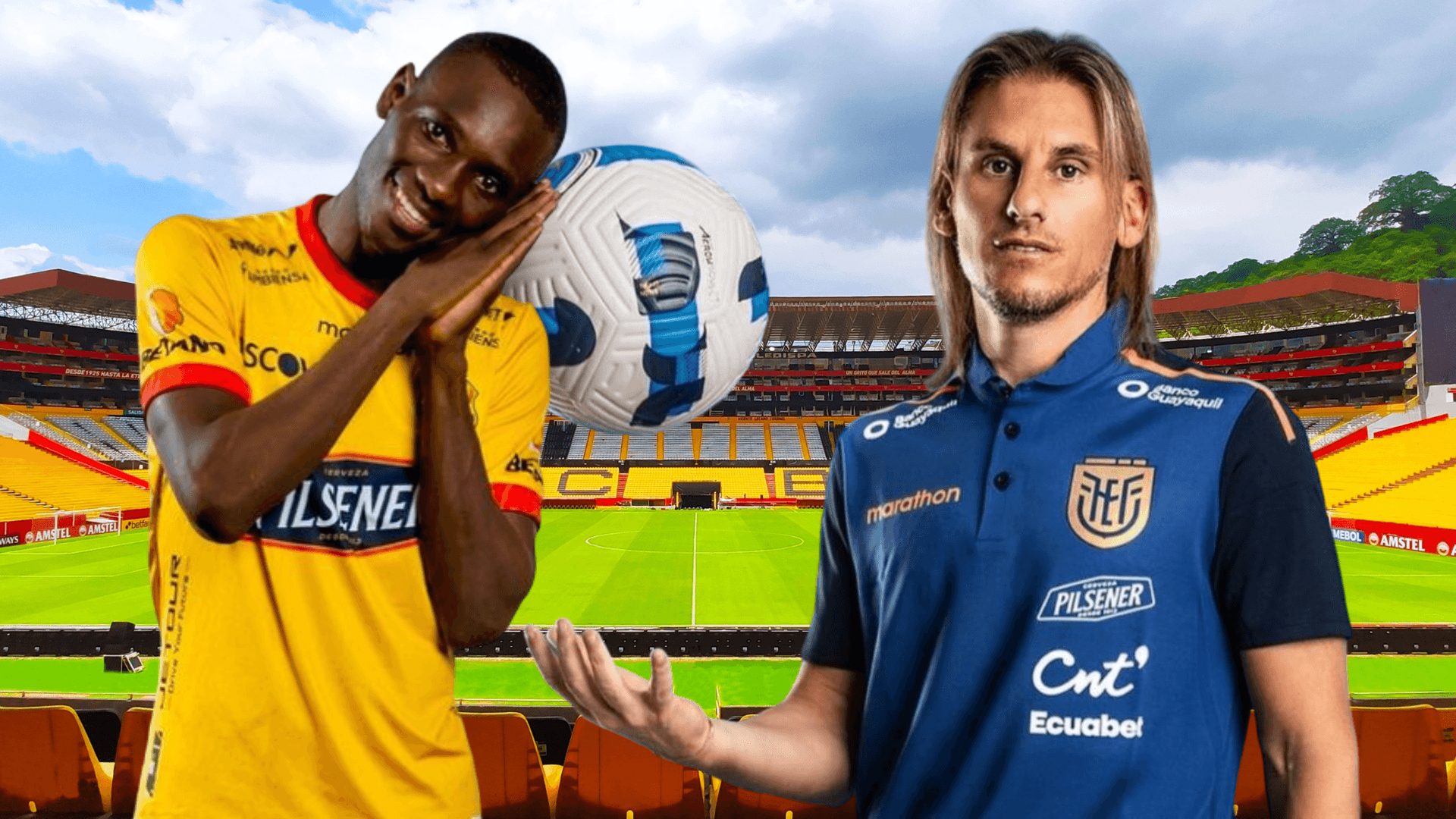 Sebastián Beccacece y Janner Corozo (Foto tomada de: Barcelona SC/Janner Corozo/La Tri)