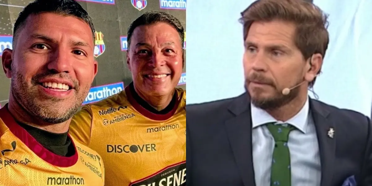 Sergio Agüero dijo que le gusta mucho la nueva camiseta de Barcelona SC y esto piensa Pollo Vignolo de ESPN