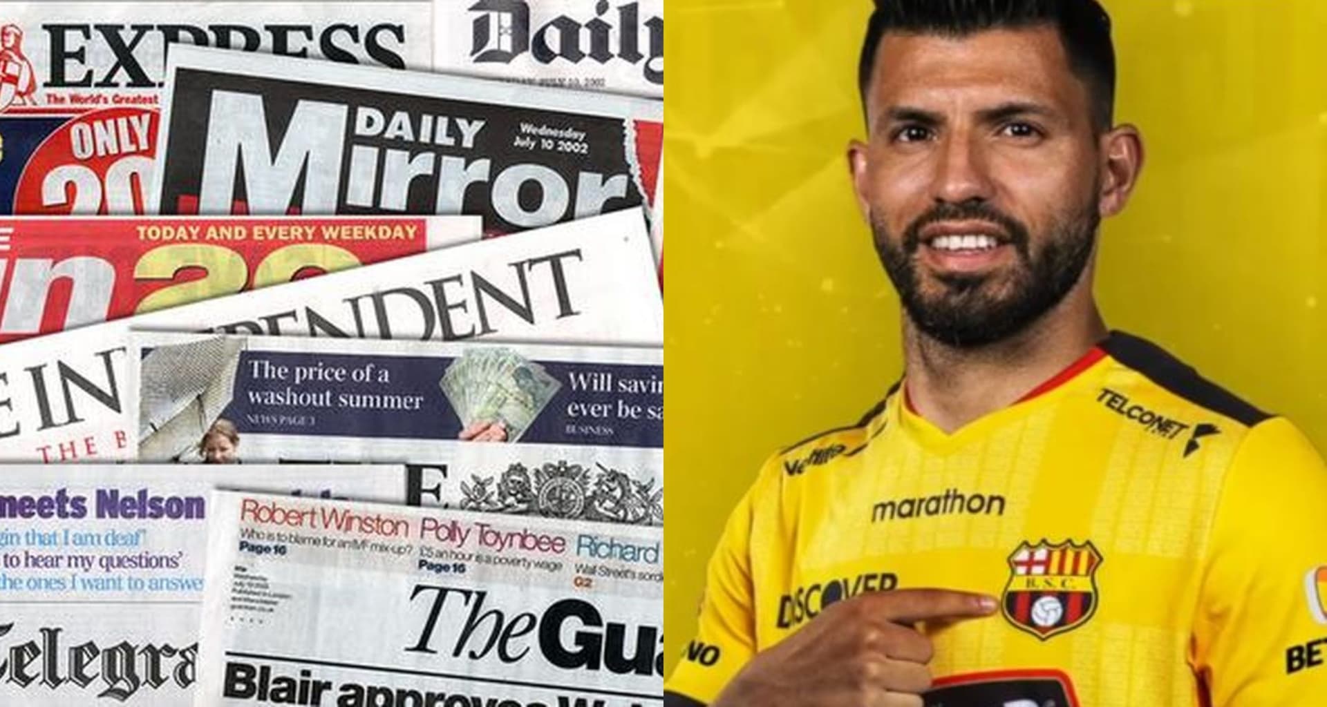 Sergio Agüero ha puesto en vitrina internacional a Barcelona SC, tras conocerse que es invitado a la Noche Amarilla