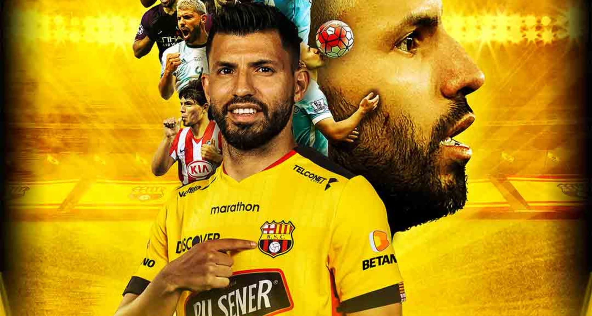 Sergio Agüero se prepara para la Noche Amarilla con Barcelona SC y no quiere quedar mal luego de varios meses sin jugar