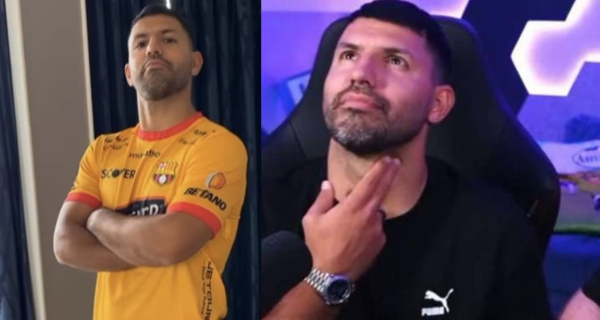 Sergio Agüero sufrió un problema en el corazón en plena transmisión en vivo