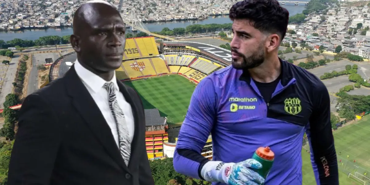 Víctor Mendoza y Segundo Alejandro Castillo (Foto tomada de: Barcelona SC/El Telégrafo/Víctor Mendoza)