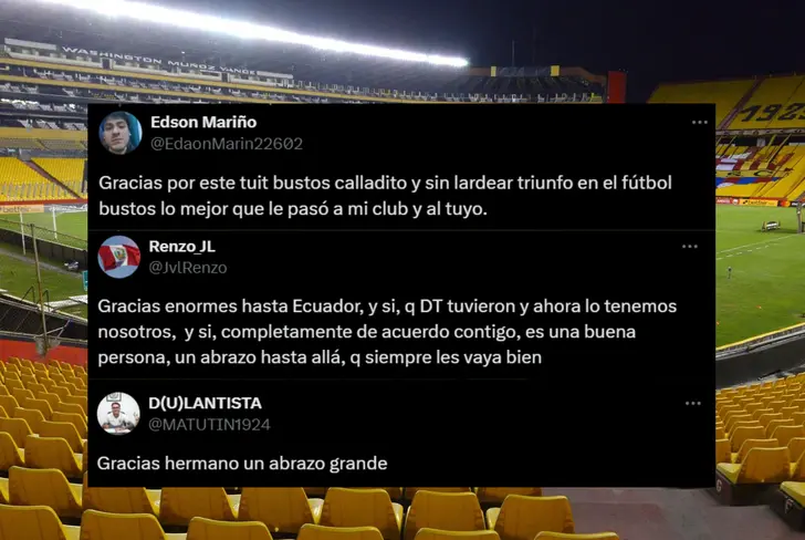 Comentarios de los hinchas de Universitario para Barcelona SC (Foto tomada de: X) 