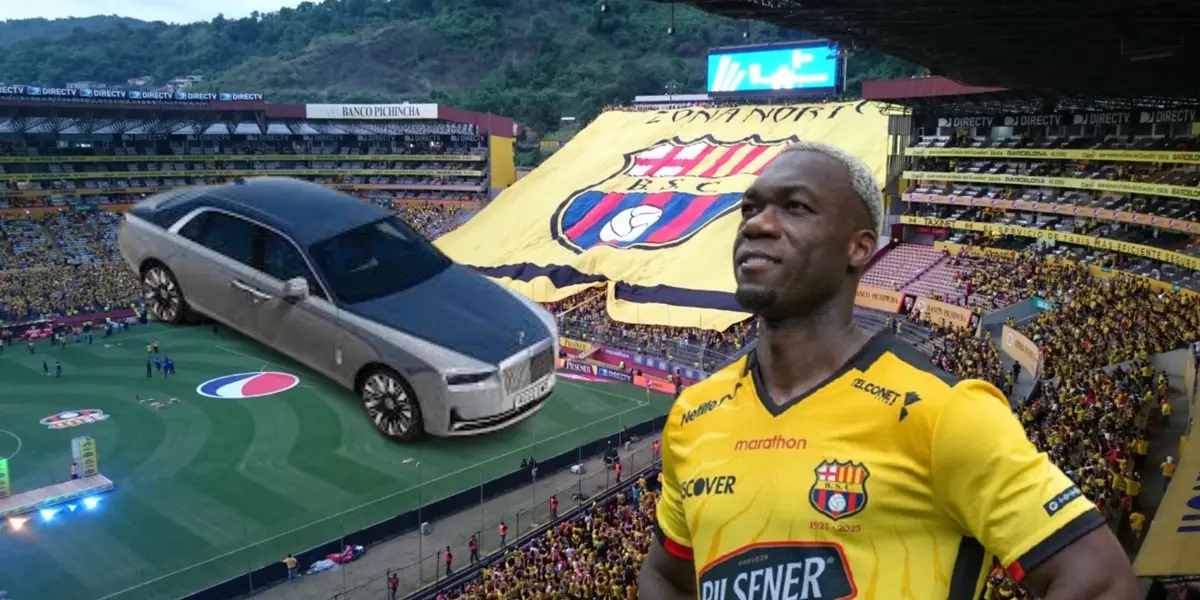 Felipe Caicedo pasó de manejar un Rolls Royce de 333 mil, a este modesto carro de 33 mil en Barcelona SC